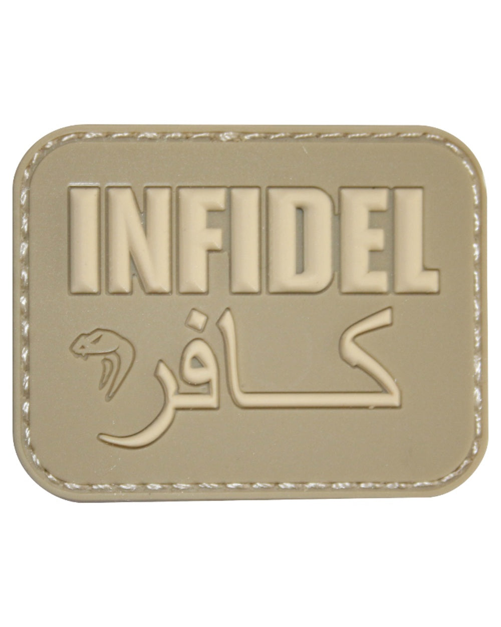 VCAM Coloured Viper Infidel Morale Rubber Patch on white background #colour_vcam