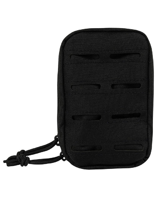 Black Coloured Viper Lazer Utility Pouch on white background #colour_black