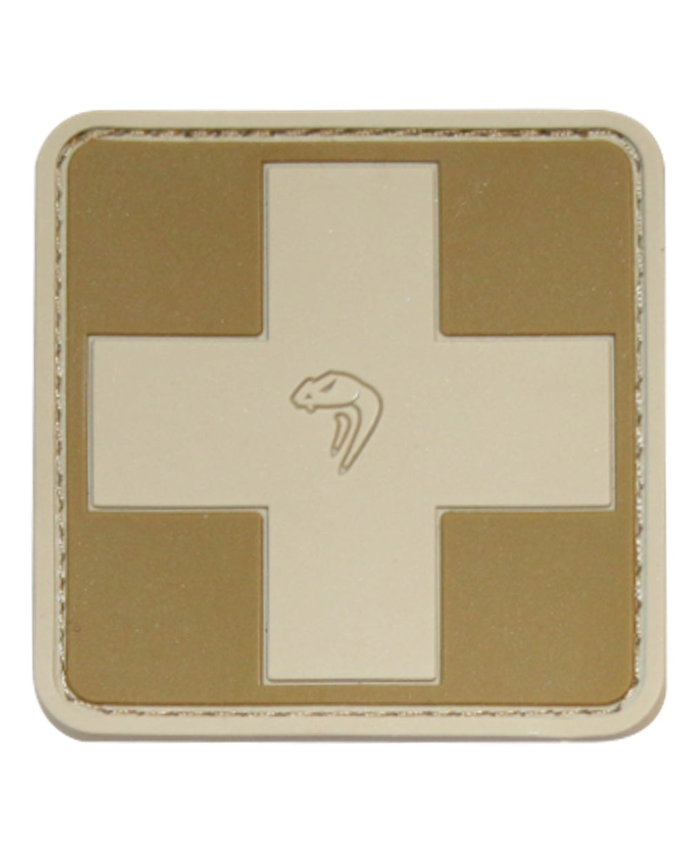 Coyote Coloured Viper Medic Rubber Patch on white background #colour_coyote