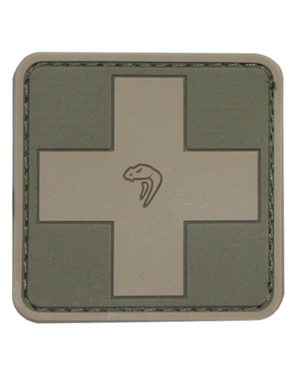 Green Coloured Viper Medic Rubber Patch on white background #colour_green