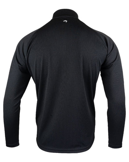 Black Coloured Viper Mesh-Tech Armour Top on white background #colour_black