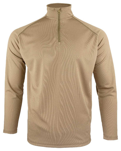 Coyote Coloured Viper Mesh-Tech Armour Top on white background #colour_coyote