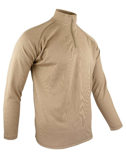 Coyote Coloured Viper Mesh-Tech Armour Top on white background #colour_coyote