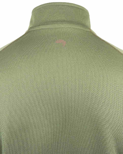 Green Coloured Viper Mesh-Tech Armour Top on white background #colour_green