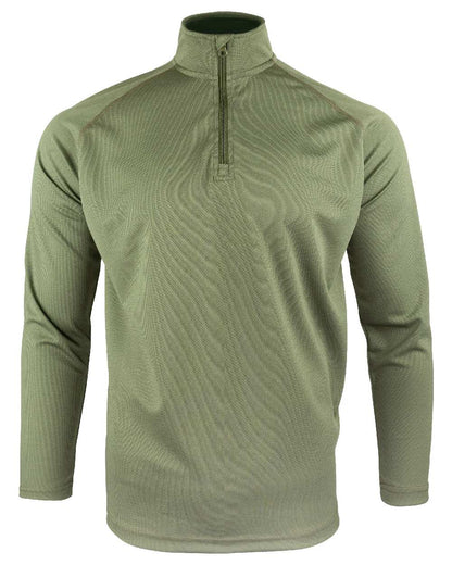 Green Coloured Viper Mesh-Tech Armour Top on white background #colour_green