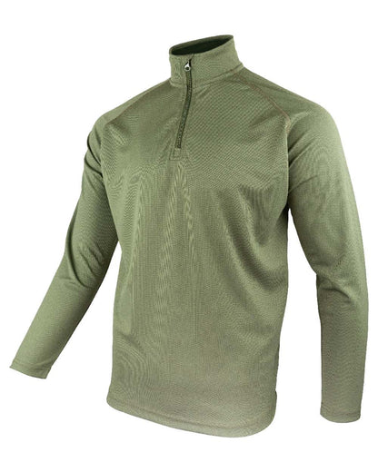 Green Coloured Viper Mesh-Tech Armour Top on white background #colour_green