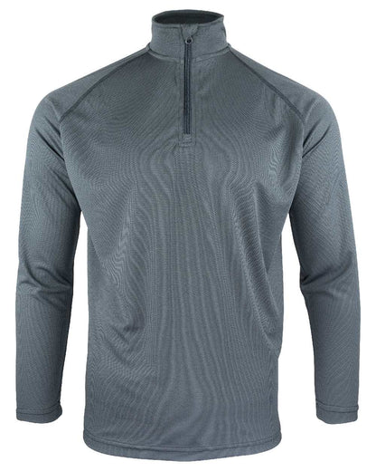 Titanium Coloured Viper Mesh-Tech Armour Top on white background #colour_titanium