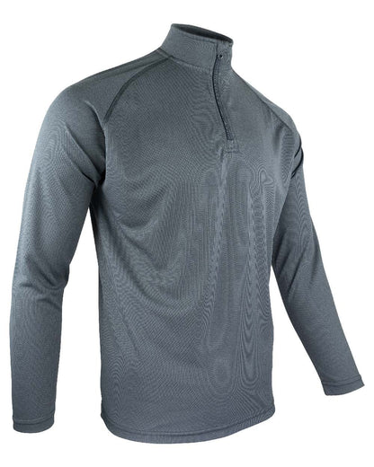 Titanium Coloured Viper Mesh-Tech Armour Top on white background #colour_titanium