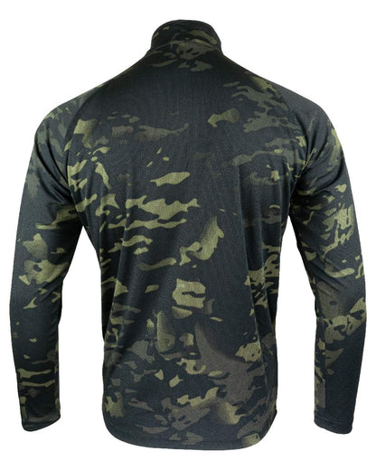 VCAM Black Coloured Viper Mesh-Tech Armour Top on white background #colour_vcam-black