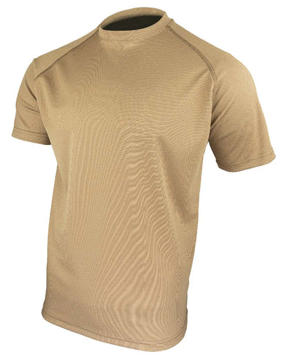 Coyote Coloured Viper Mesh-Tech T-Shirt on white background #colour_coyote