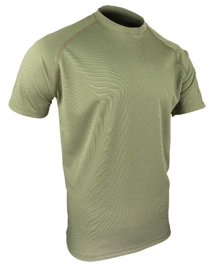 Green Coloured Viper Mesh-Tech T-Shirt on white background #colour_green