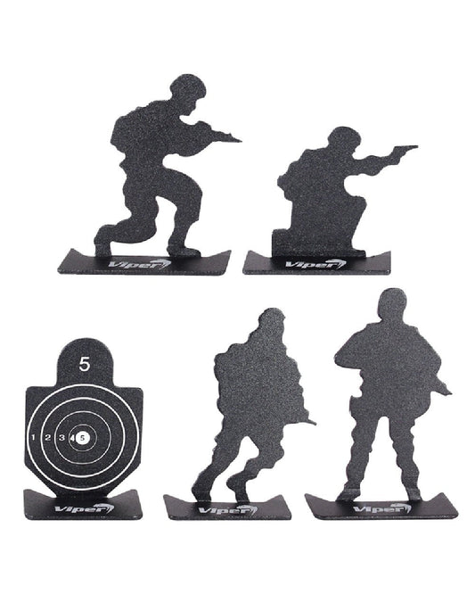 Black Coloured Viper Micro Target Set on white background #colour_black