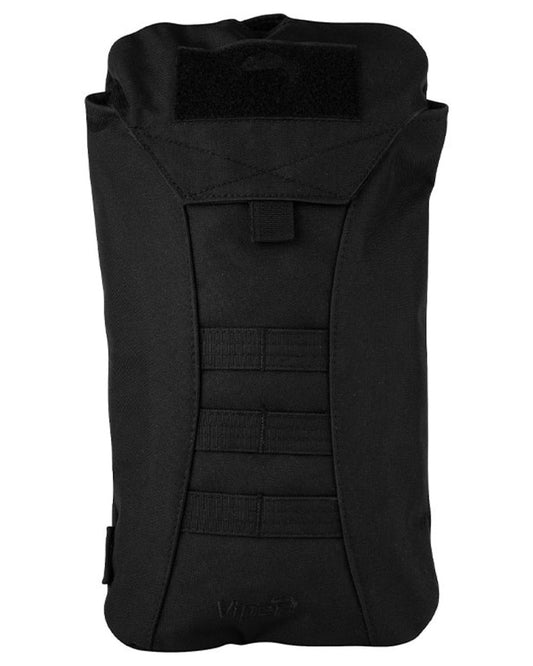 Black Coloured Viper Modular Hydration Pack on white background #colour_black