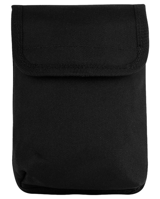 Black Coloured Viper Notebook Pouch on white background #colour_black