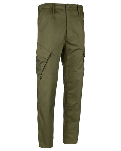Green Coloured Viper PCS Trousers on white background #colour_green