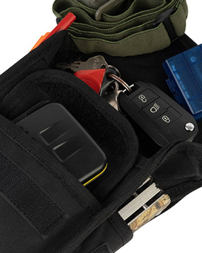 Black Coloured Viper Patrol Pouch on white background #colour_black