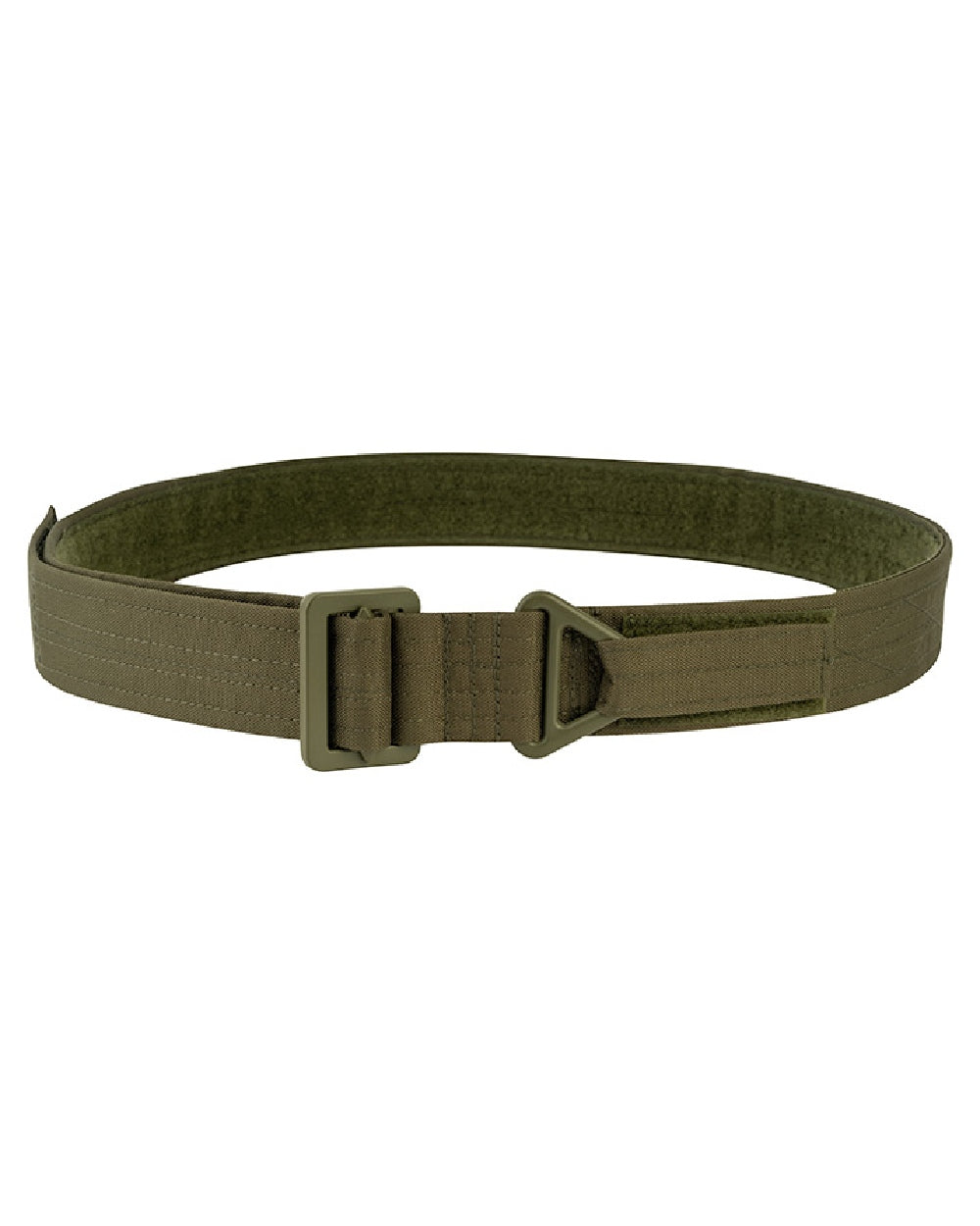 Green Coloured Viper Rigger Belt on white background #colour_green