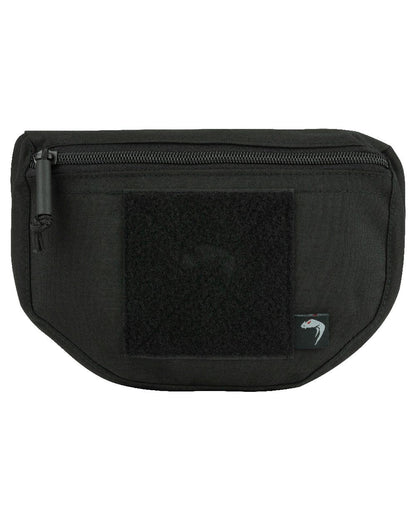 Black Coloured Viper Scrote Pouch on white background #colour_black