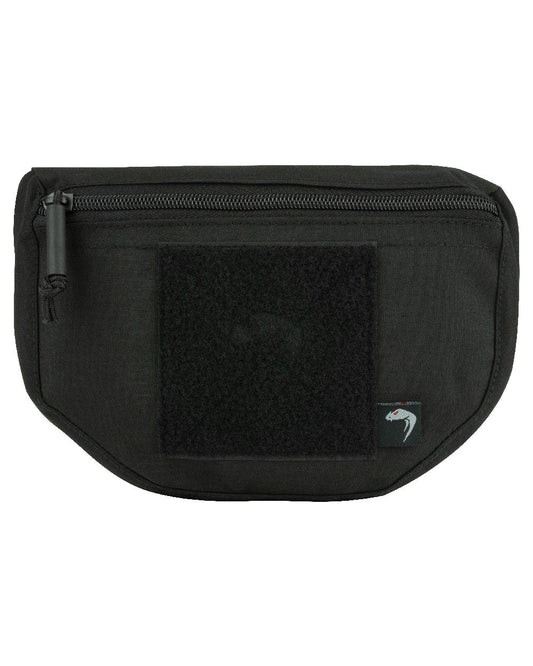 Black Coloured Viper Scrote Pouch on white background #colour_black