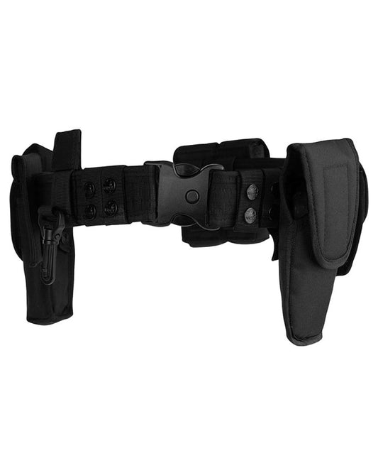 Black Coloured Viper Security Belt System on white background #colour_black