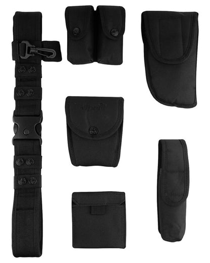 Black Coloured Viper Security Belt System on white background #colour_black