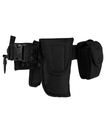 Black Coloured Viper Security Belt System on white background #colour_black