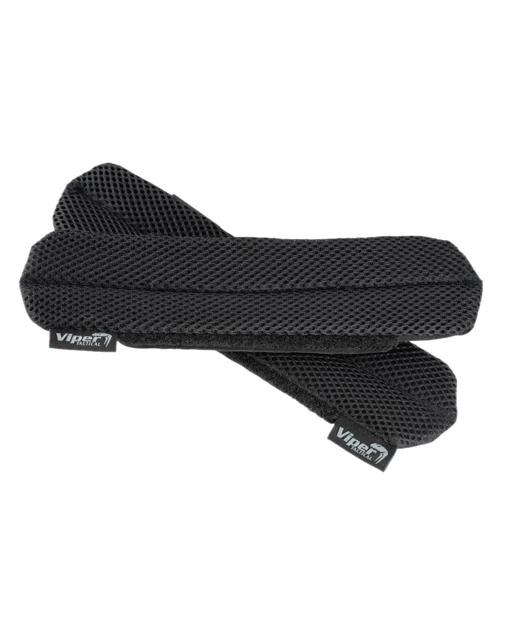 Black Coloured Viper Shoulder Comfort Pads on white background #colour_black