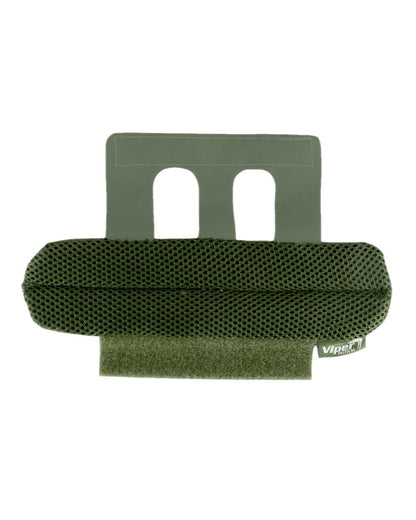 Green Coloured Viper Shoulder Comfort Pads on white background #colour_green