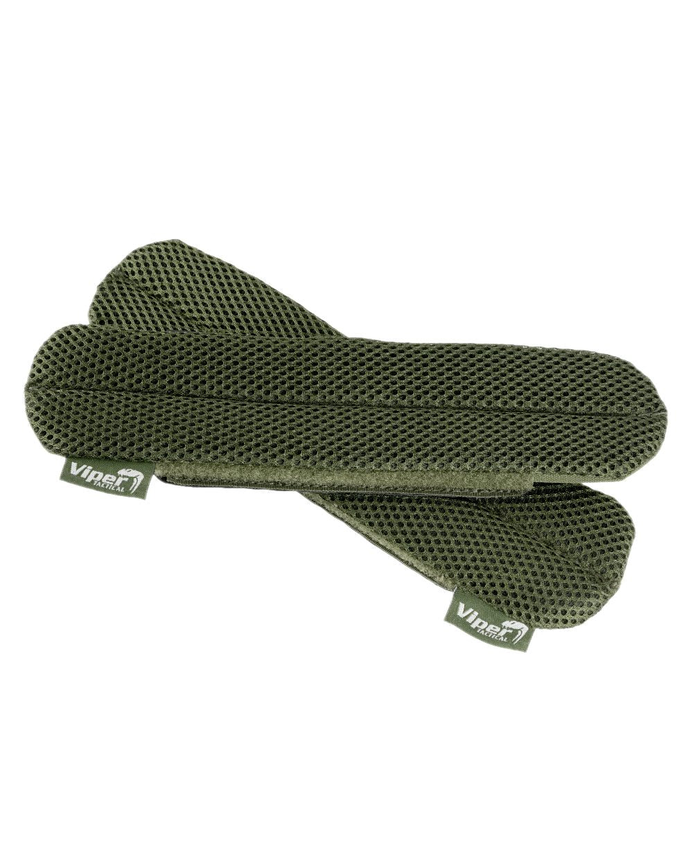 Green Coloured Viper Shoulder Comfort Pads on white background #colour_green