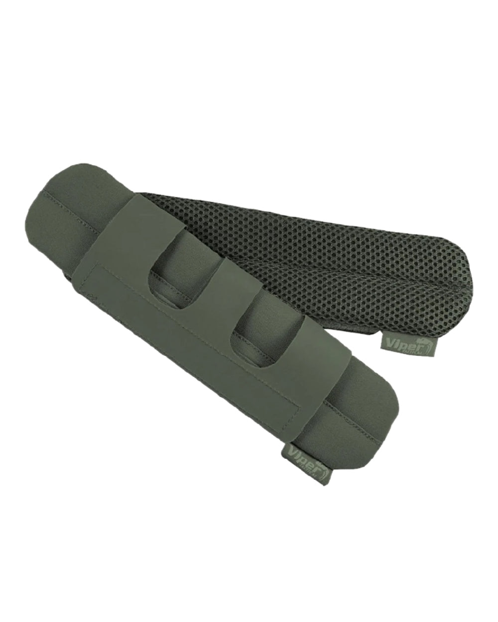Green Coloured Viper Shoulder Comfort Pads on white background #colour_green