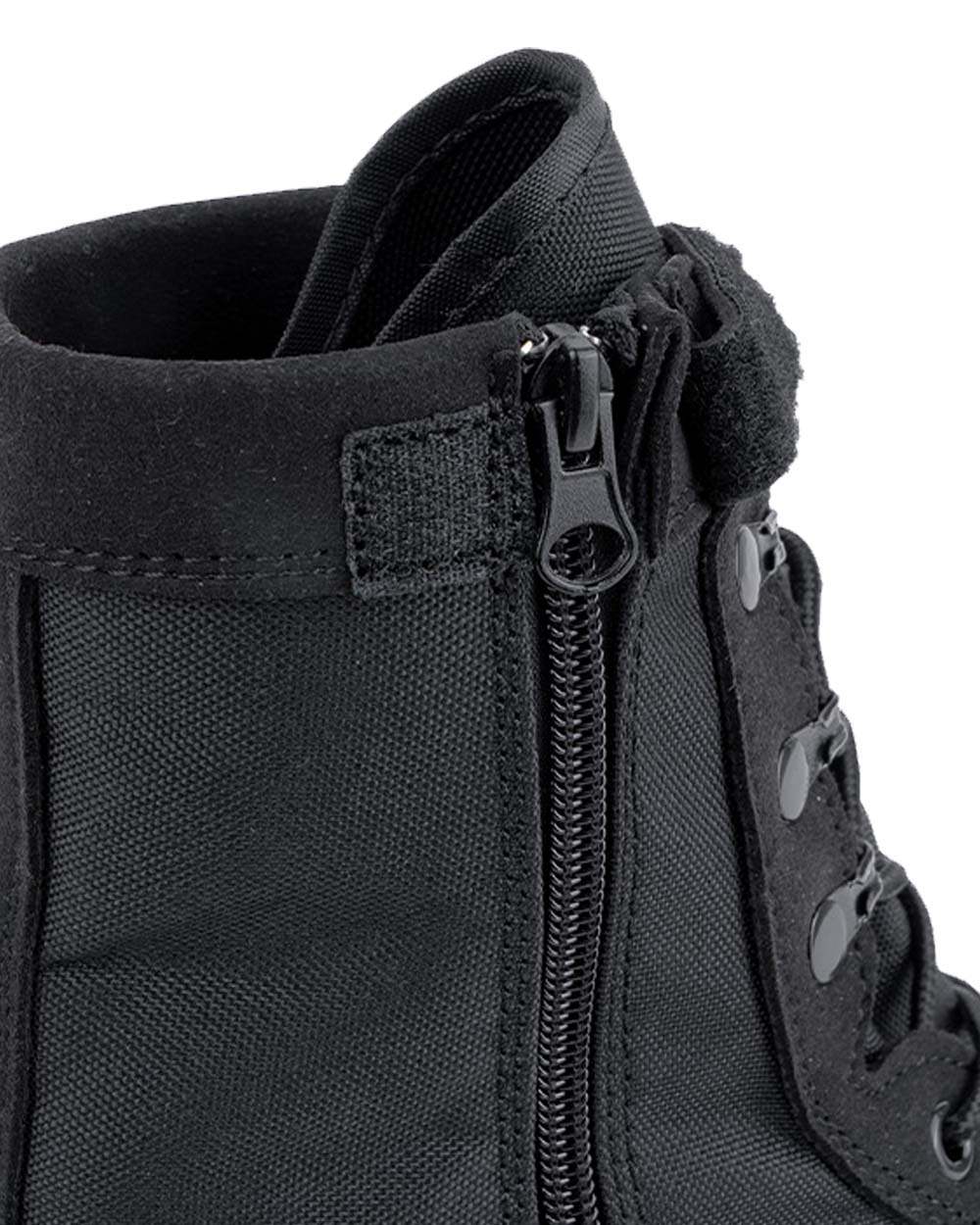Black Coloured Viper Sneaker Boots on white background #colour_black