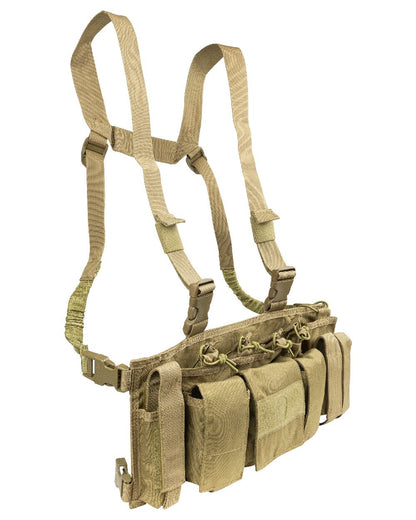 Coyote Coloured Viper Special Ops Chest Rig on white background #colour_coyote