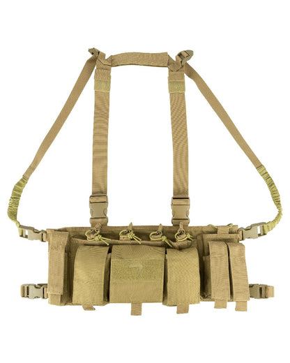 Coyote Coloured Viper Special Ops Chest Rig on white background #colour_coyote