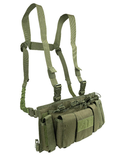 Green Coloured Viper Special Ops Chest Rig on white background #colour_green