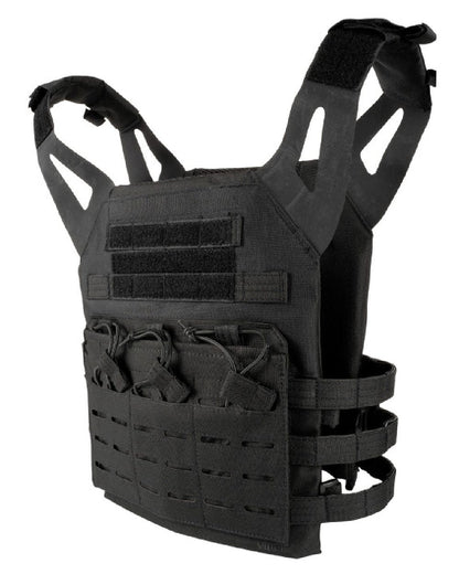 Black Coloured Viper Special Ops Plate Carrier on white background #colour_black