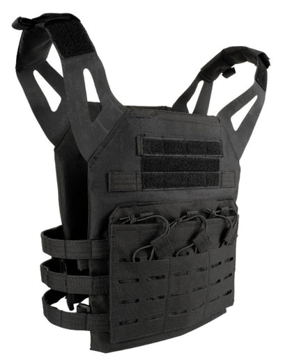Black Coloured Viper Special Ops Plate Carrier on white background #colour_black