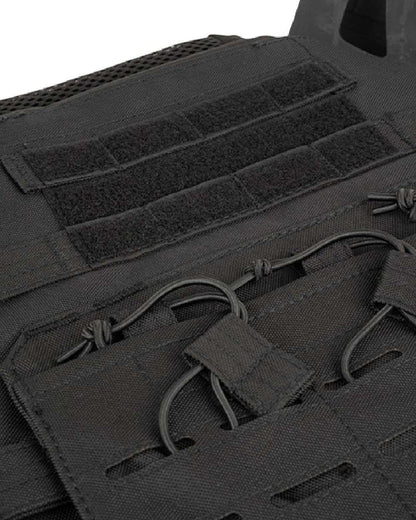 Black Coloured Viper Special Ops Plate Carrier on white background #colour_black