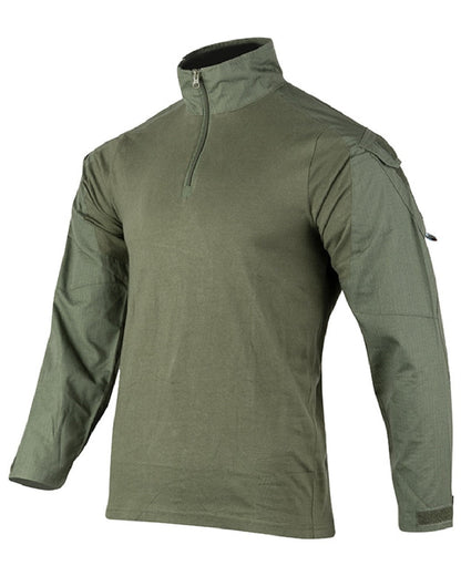 Green Coloured Viper Special Ops Shirt on white background #colour_green