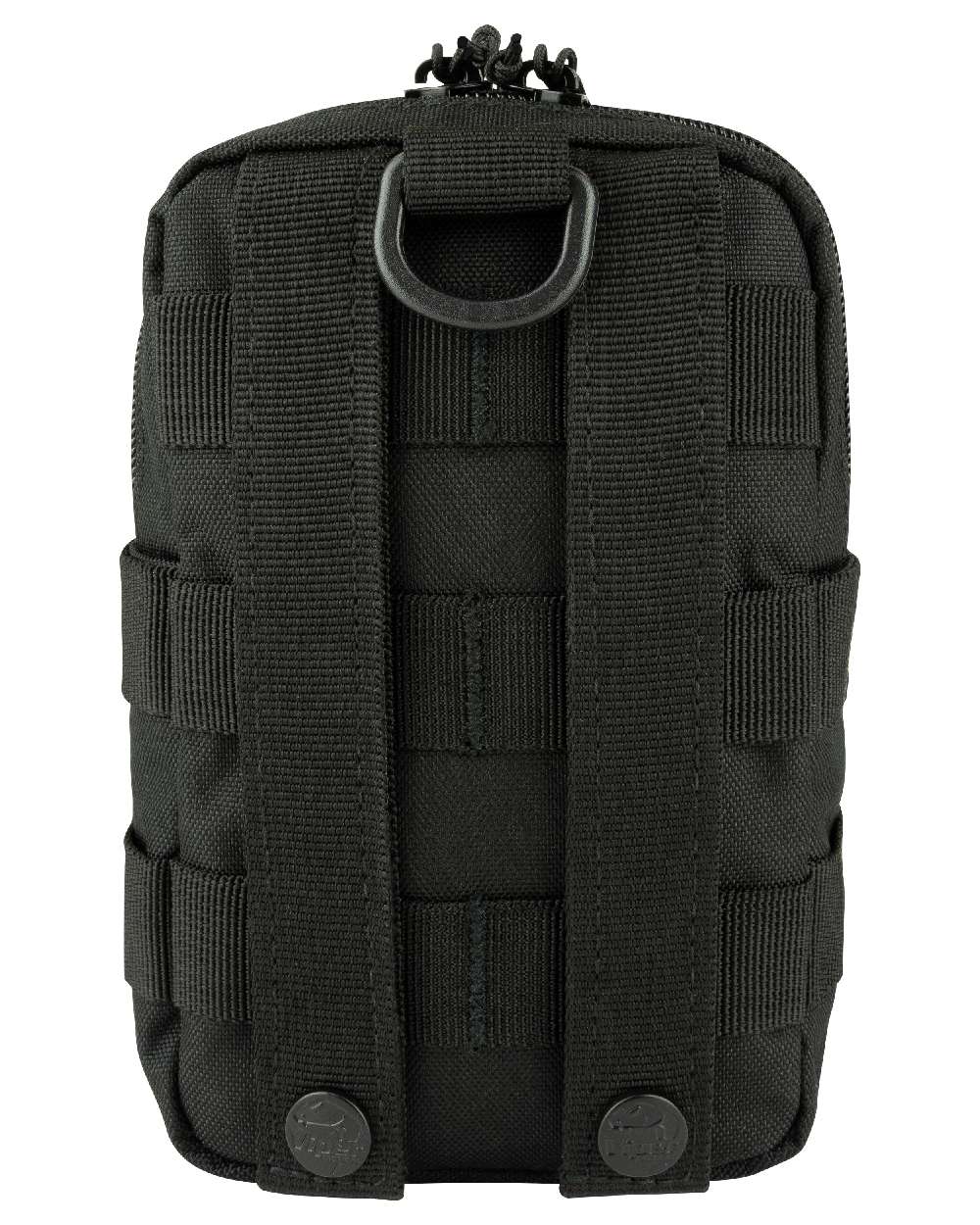 Black Coloured Viper Splitter Pouch on white background #colour_black