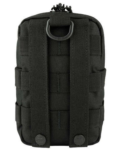 Black Coloured Viper Splitter Pouch on white background #colour_black