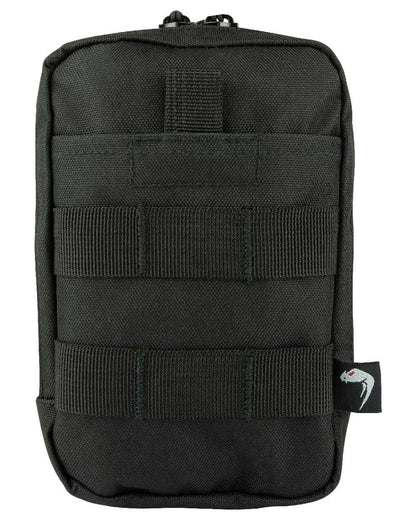Black Coloured Viper Splitter Pouch on white background #colour_black