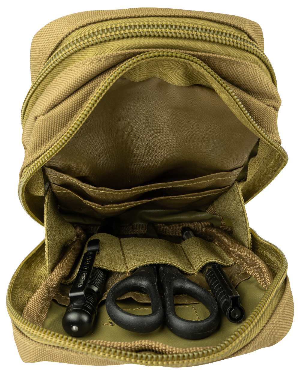 Coyote Coloured Viper Splitter Pouch on white background #colour_coyote