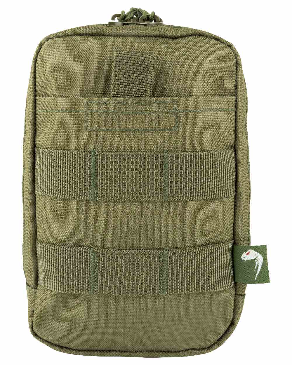 Green Coloured Viper Splitter Pouch on white background #colour_green