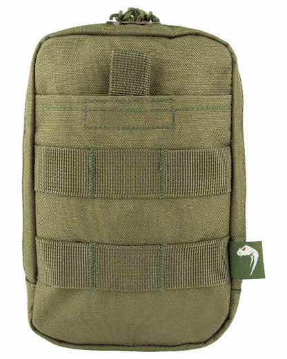 Green Coloured Viper Splitter Pouch on white background #colour_green