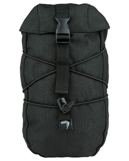 Black Coloured Viper Stuffa Pouch on white background #colour_black