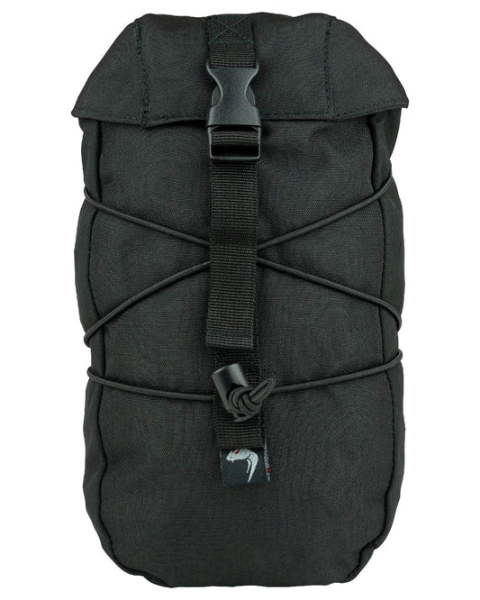 Black Coloured Viper Stuffa Pouch on white background #colour_black