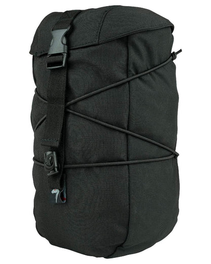Black Coloured Viper Stuffa Pouch on white background #colour_black
