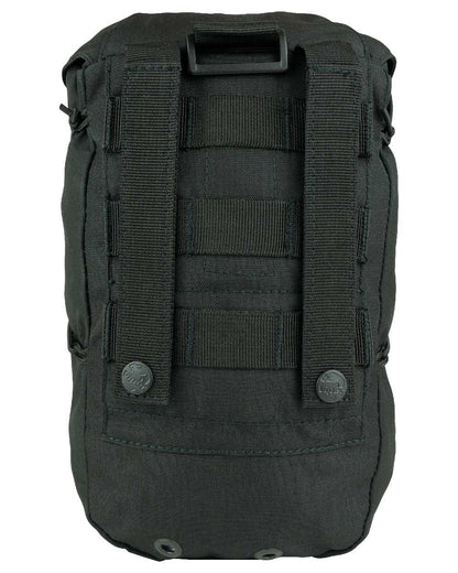 Black Coloured Viper Stuffa Pouch on white background #colour_black