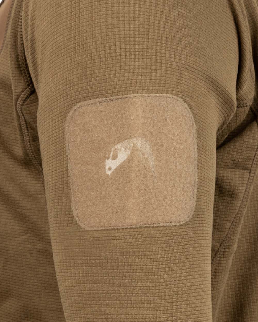 Coyote Coloured Viper Technical Mid Layer Fleece Top on white background #colour_coyote