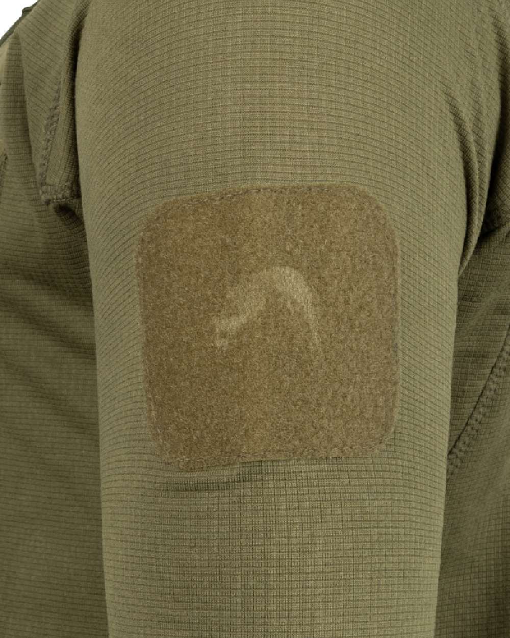 Green Coloured Viper Technical Mid Layer Fleece Top on white background #colour_green